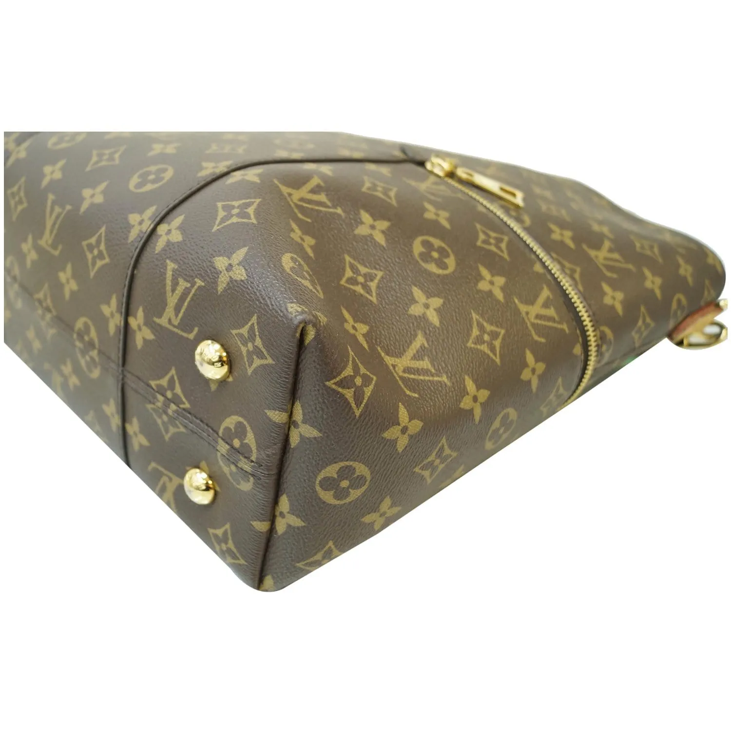 LOUIS VUITTON Melie Monogram Canvas Hobo Shoulder Bag Brown