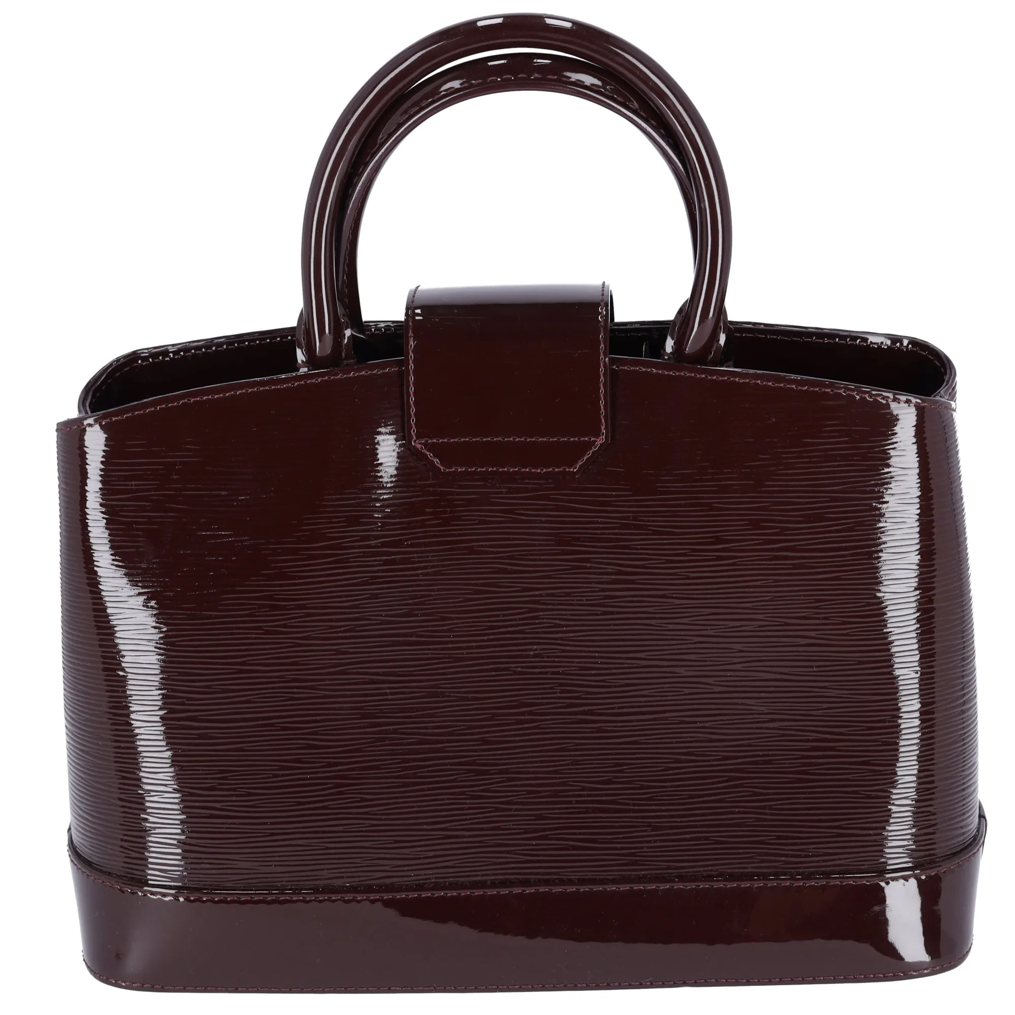 Louis Vuitton Mirabeau PM Epi Electric Handbag M40454 Prunnu Burgundy