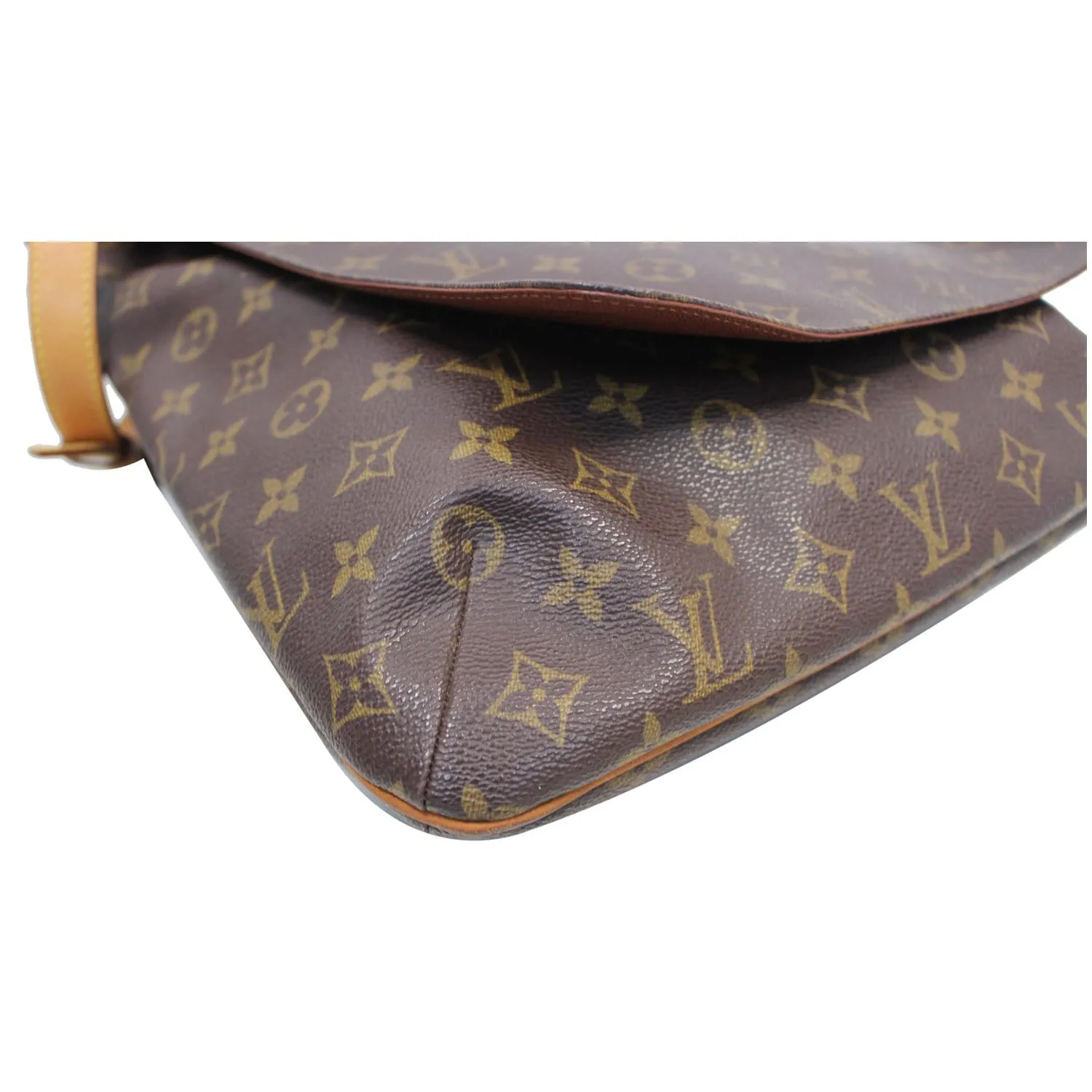 LOUIS VUITTON Musette Salsa GM Monogram Canvas Crossbody Bag Brown