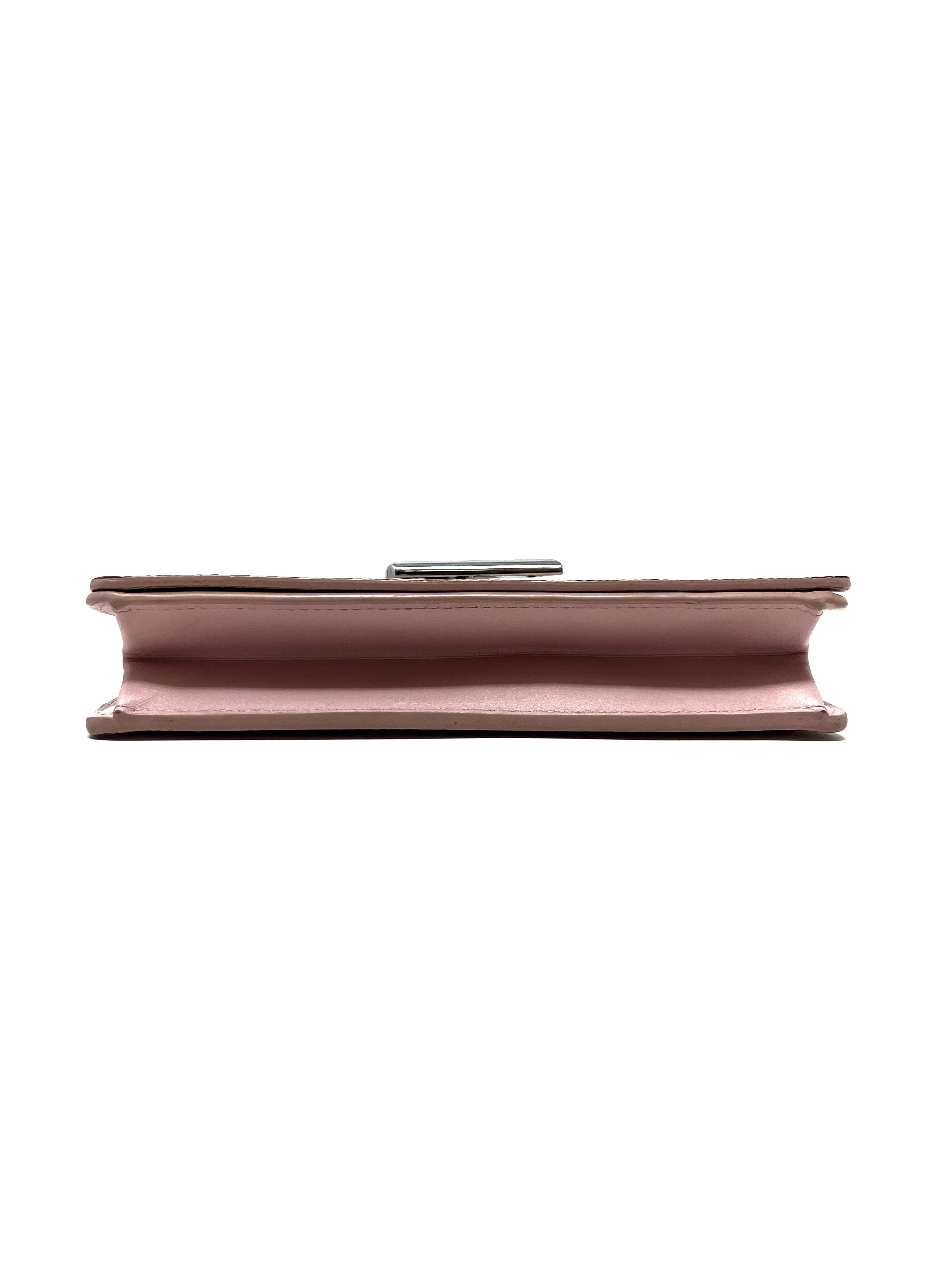 Louis Vuitton Pink/Silver WB! '19 'Twist' Epi Leather Belt Chain Pouch