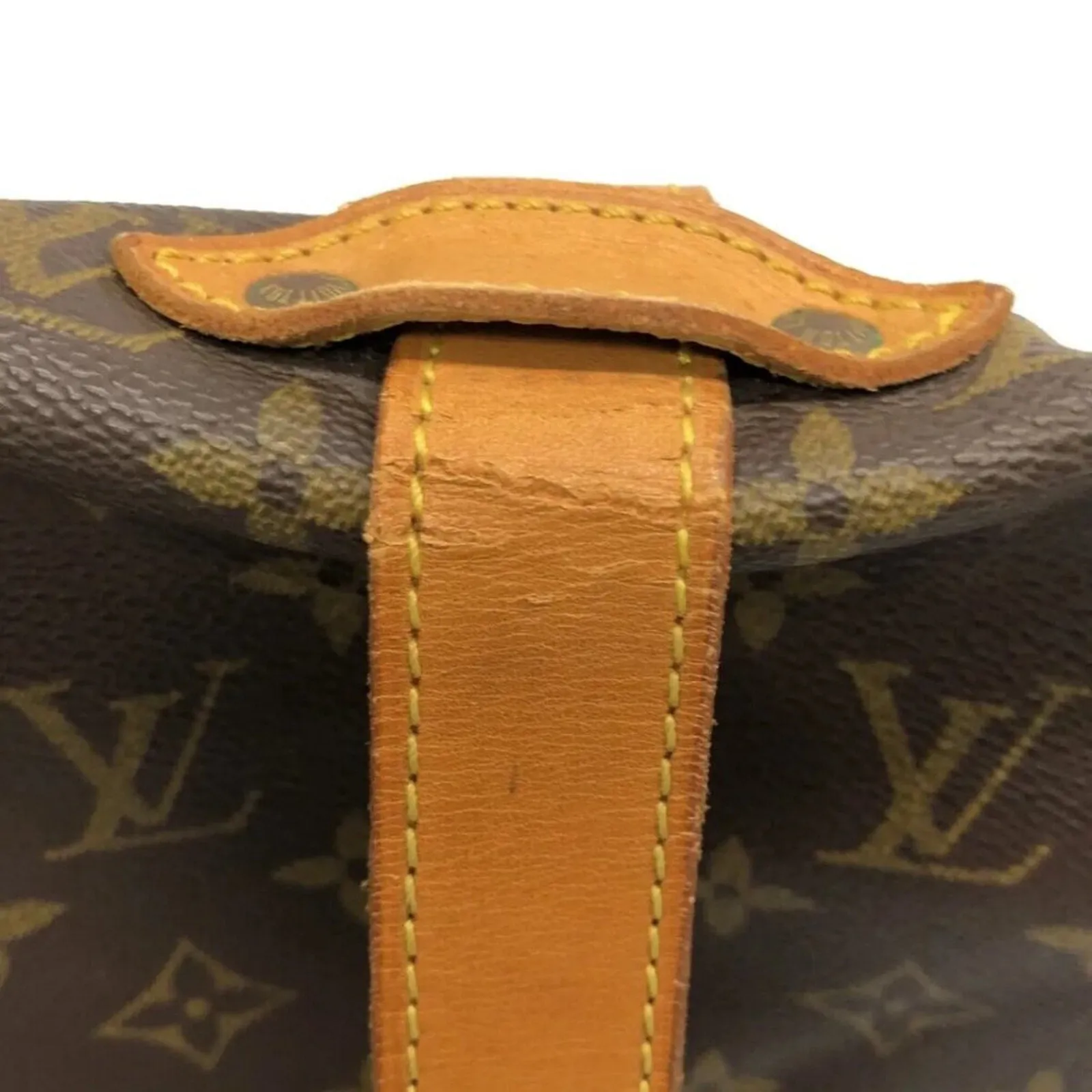 LOUIS VUITTON Saumur 35 Brown Monogram Shoulder Bag