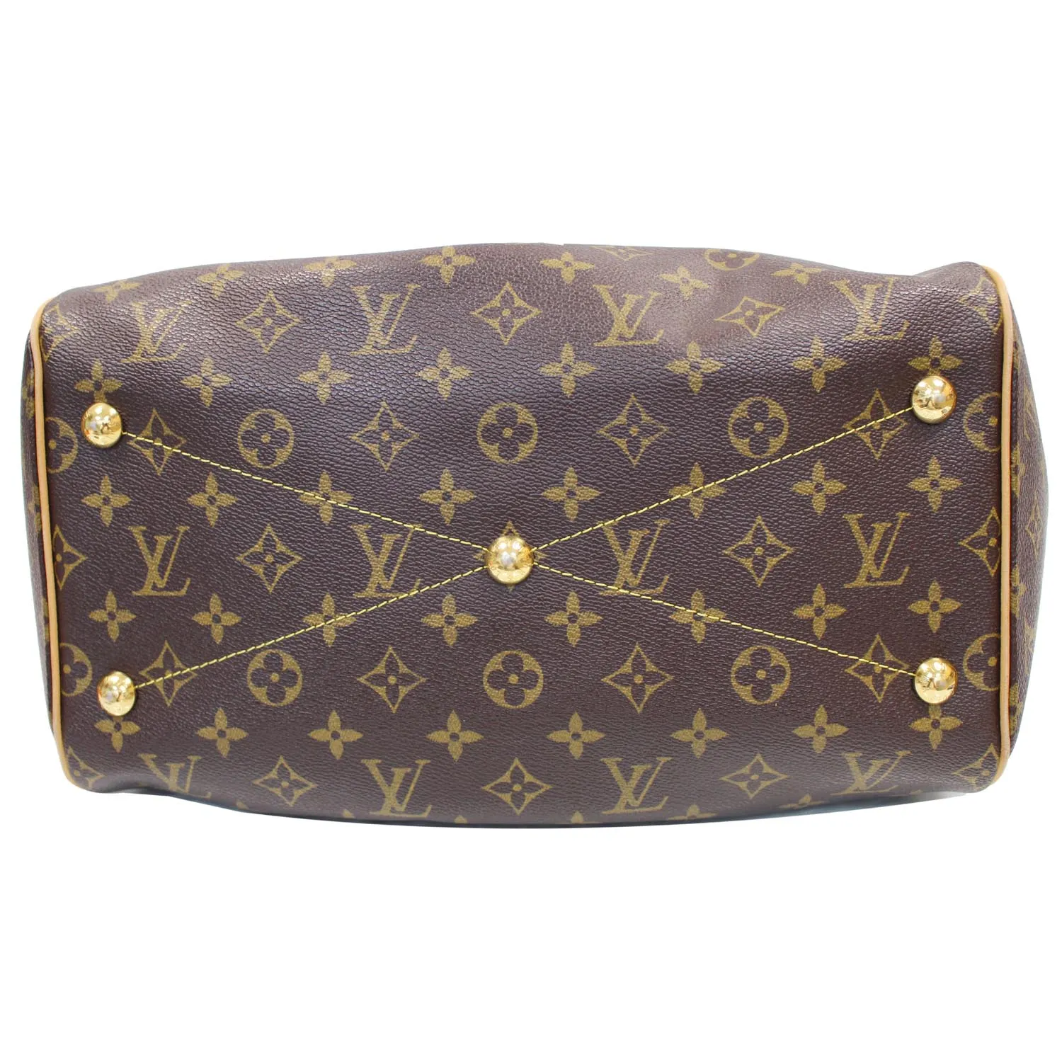 LOUIS VUITTON Tivoli GM Monogram Canvas Shoulder Bag Brown