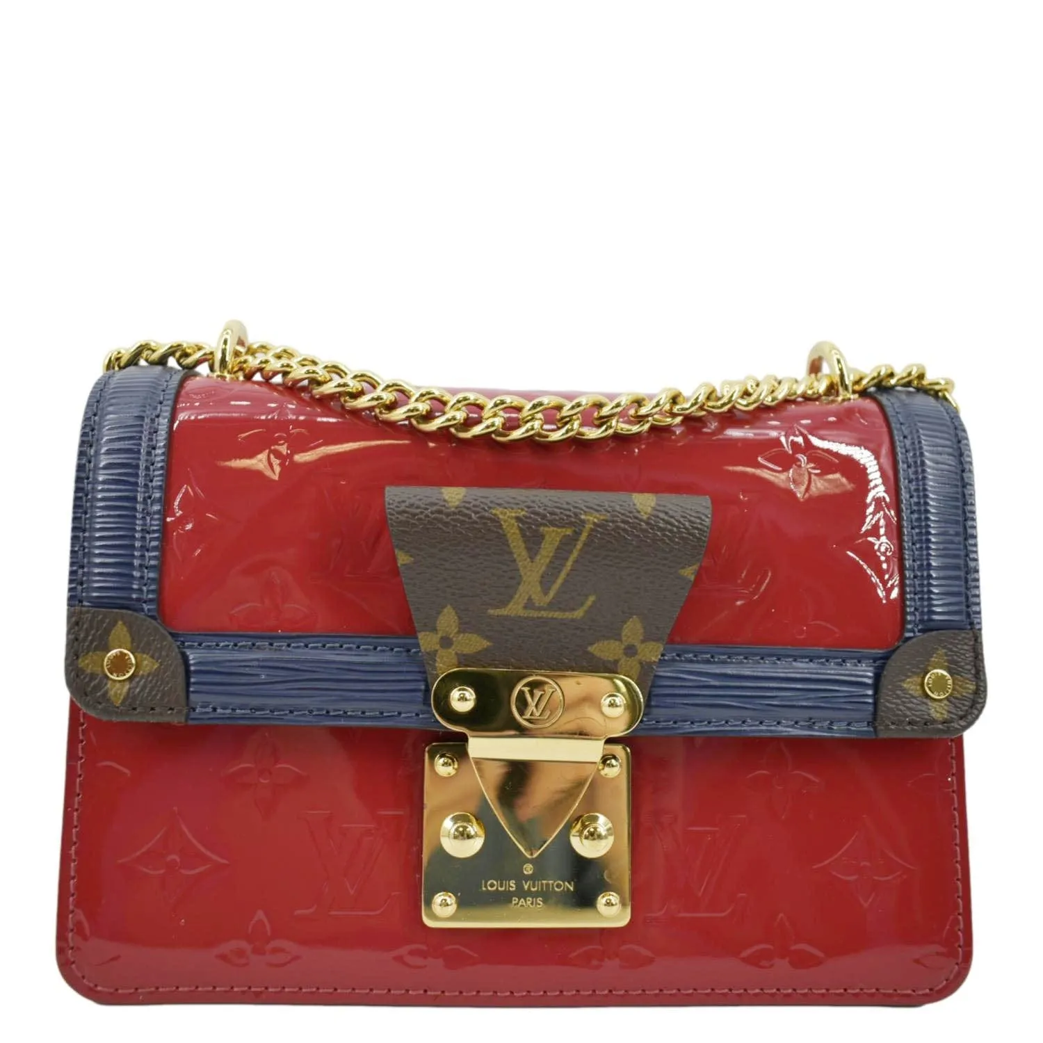 LOUIS VUITTON Wynwood Monogram Vernis Leather Crossbody Bag Red