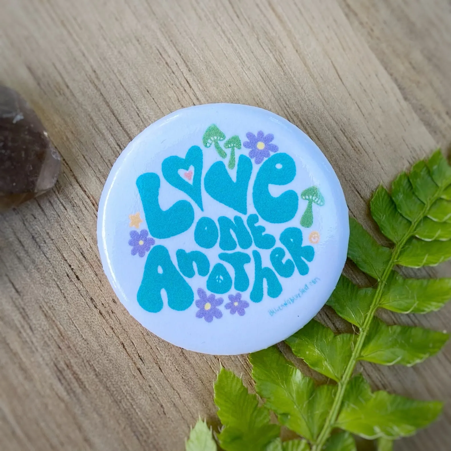 “Love One Another” (Blue) 1.25” Pin-back Button