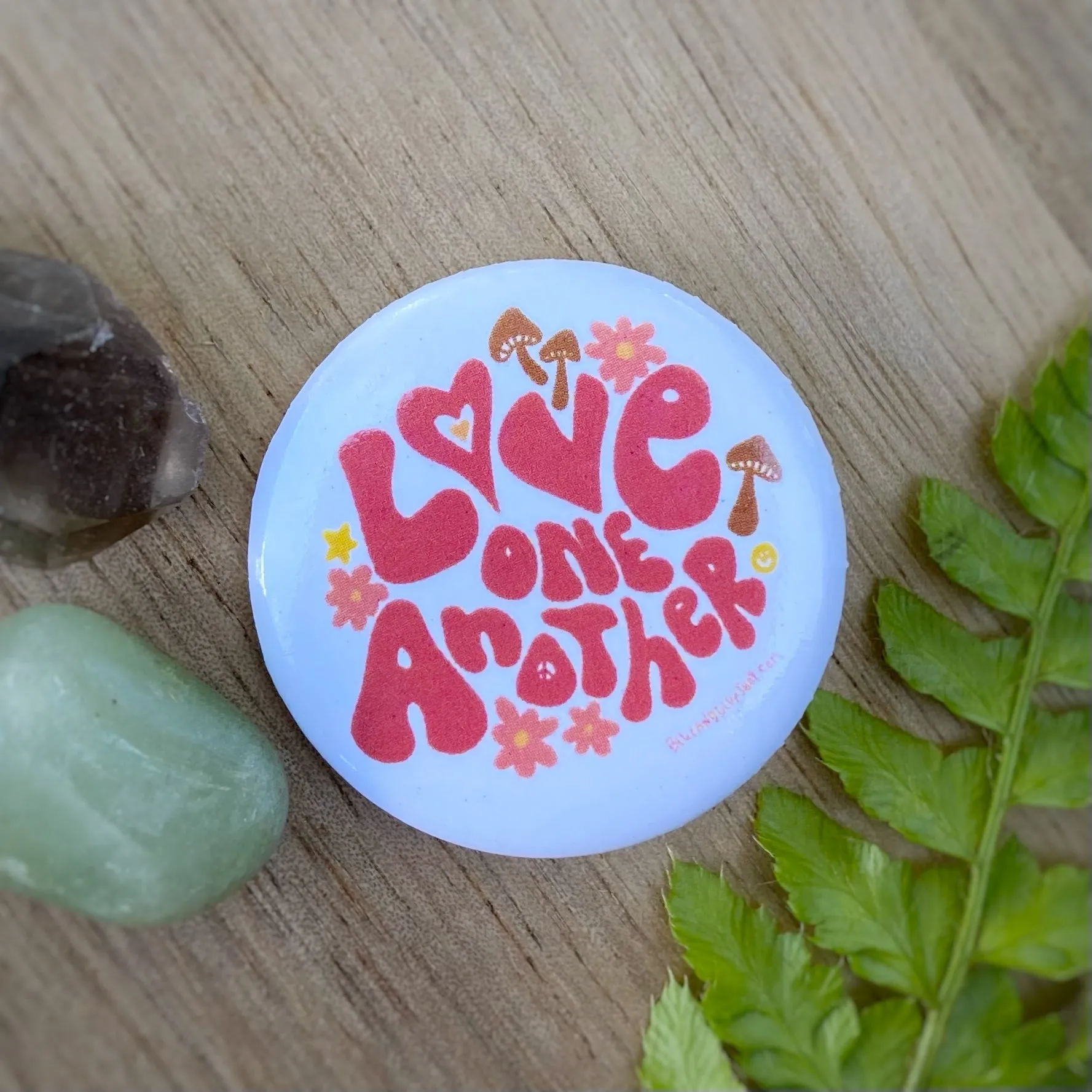 “Love One Another” (Red) 1.25” Pin-back Button