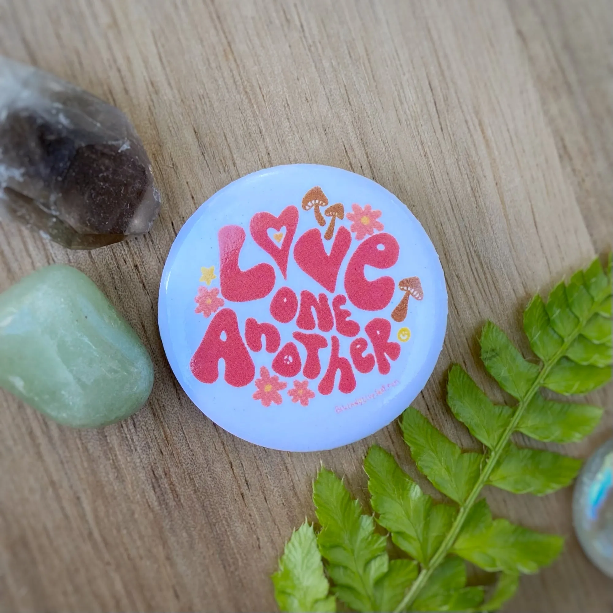 “Love One Another” (Red) 1.25” Pin-back Button