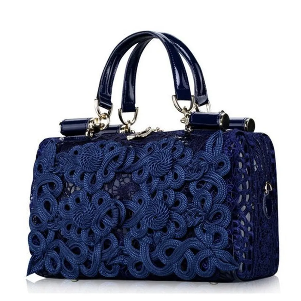 <bold>Top-Handle Bag <br>Genuine-Leather