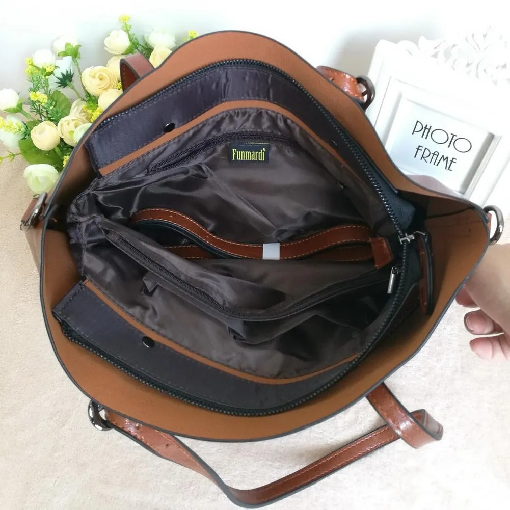<bold>Tote  / Shoulder Bag  <br>Vegan-Leather