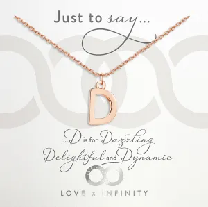 LXI Alphabet Pendant 'D'