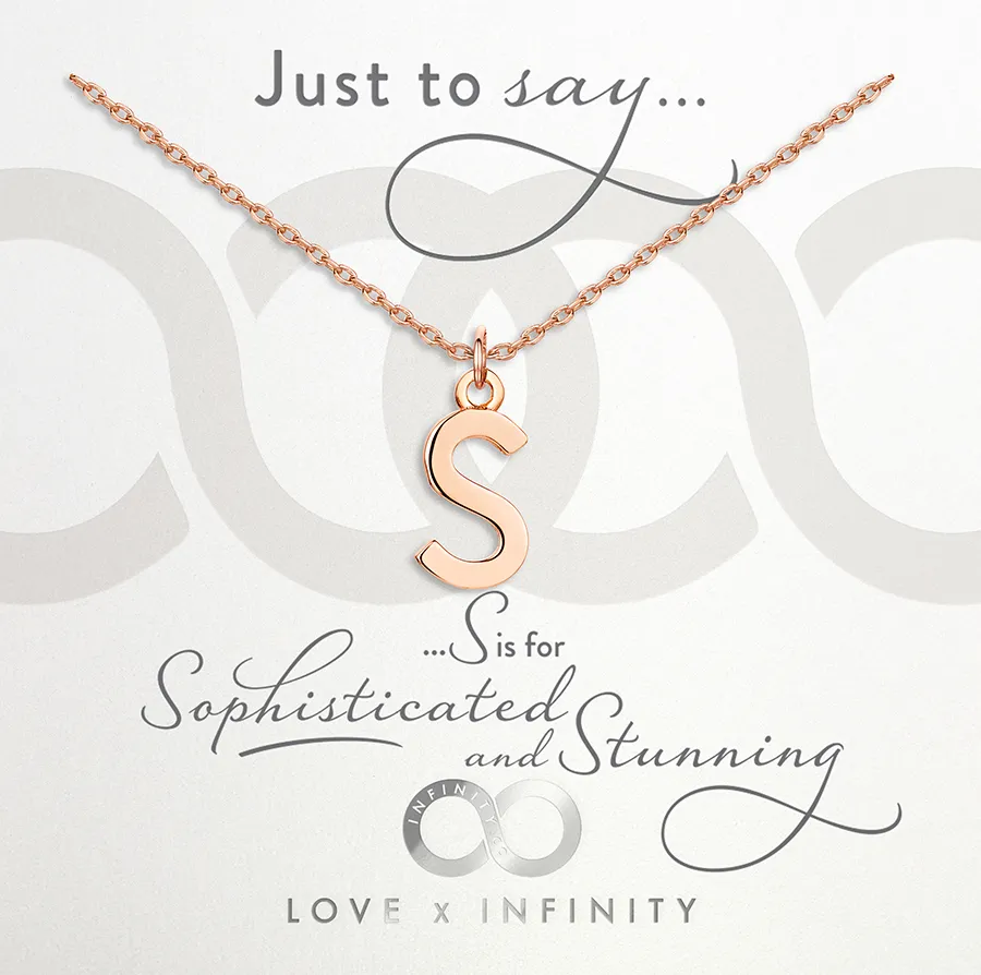 LXI Alphabet Pendant 'S'