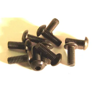 M4 x 6mm 4 x 6 Black Inner Hex Button Socket Screw x 10