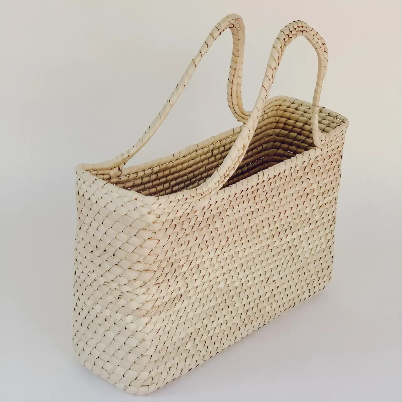 Magnolia Straw Market Tote