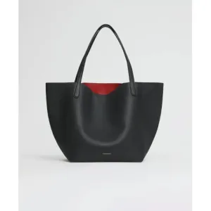 Mansur Gavriel Everyday Soft Tote in Black/Red