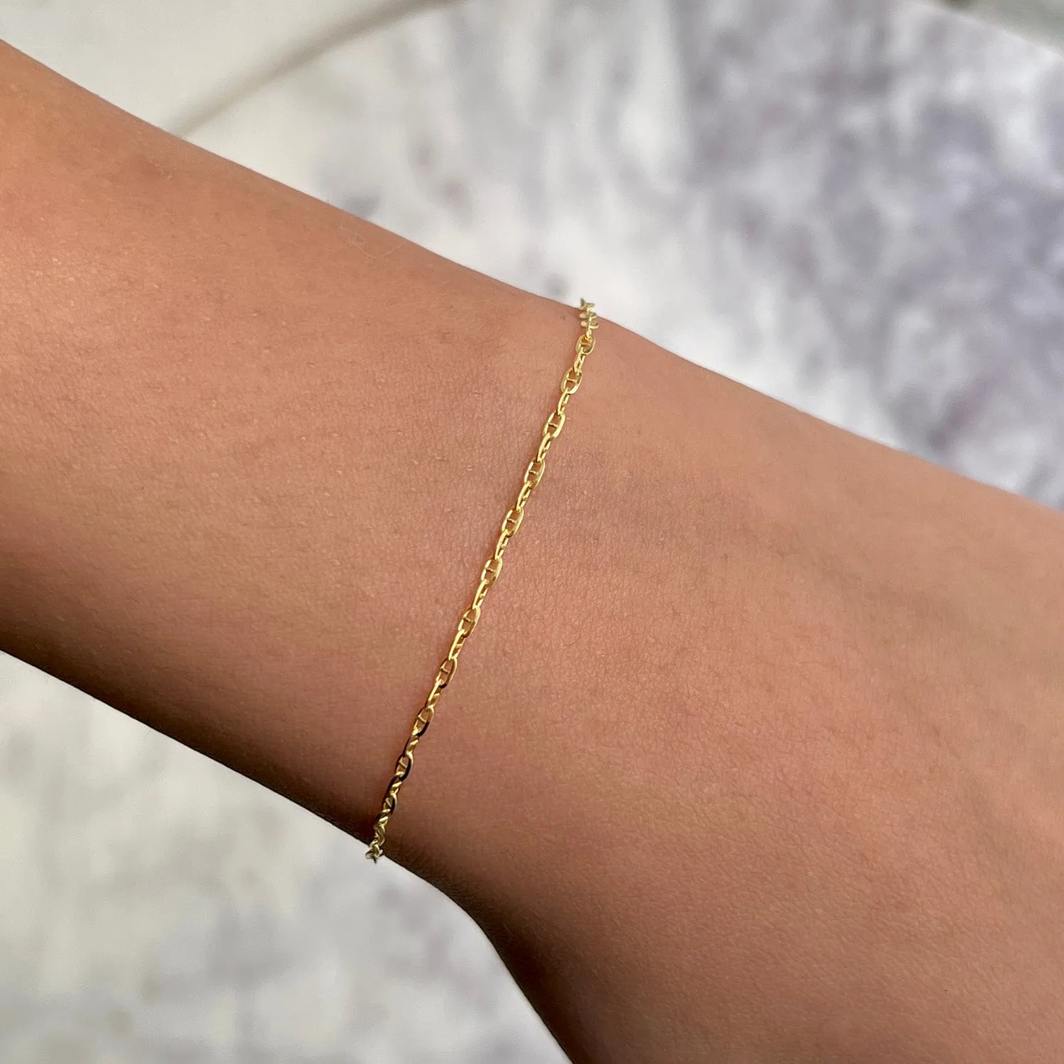 Mariner Anchor Chain Link Bracelet