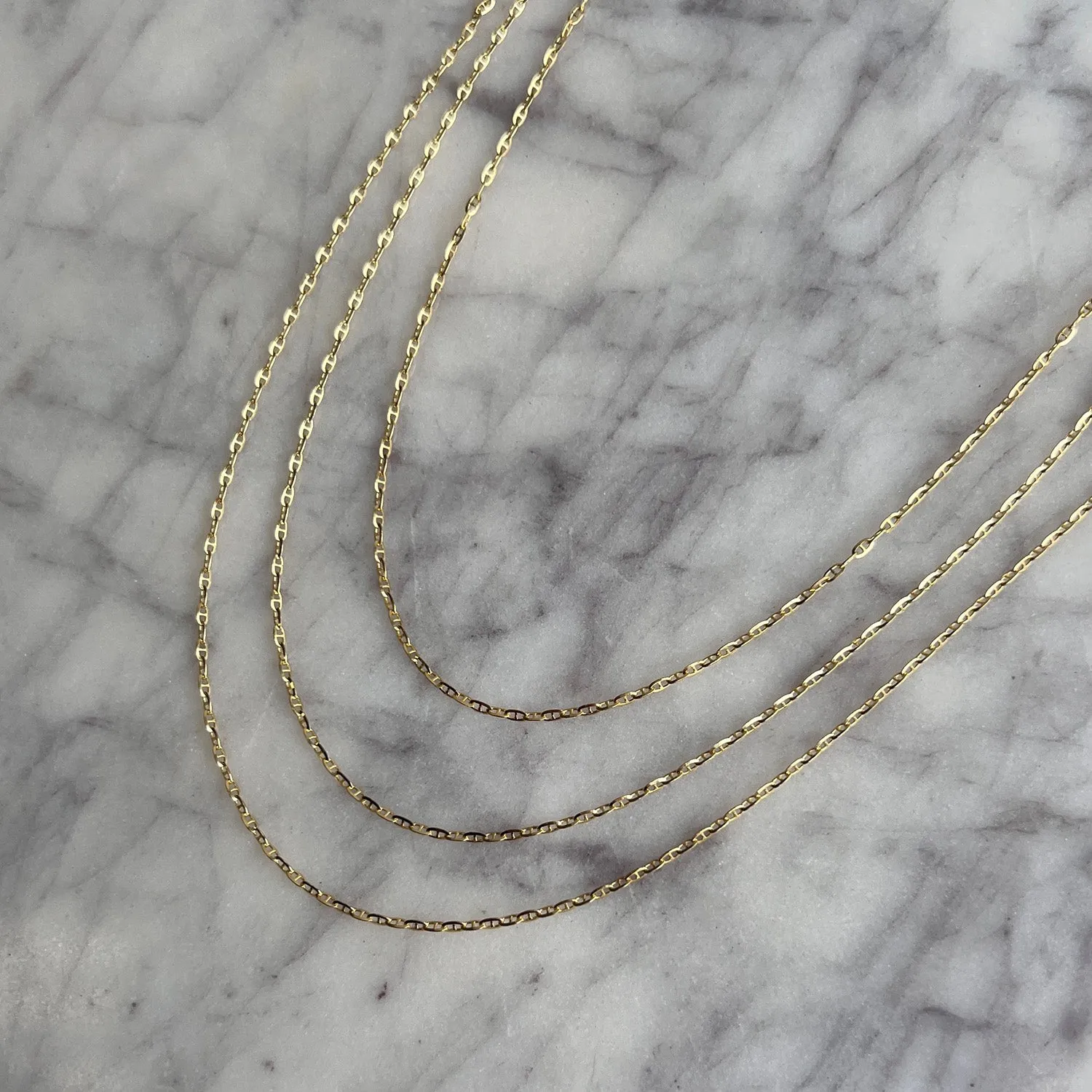 Mariner Anchor Chain Link Necklace
