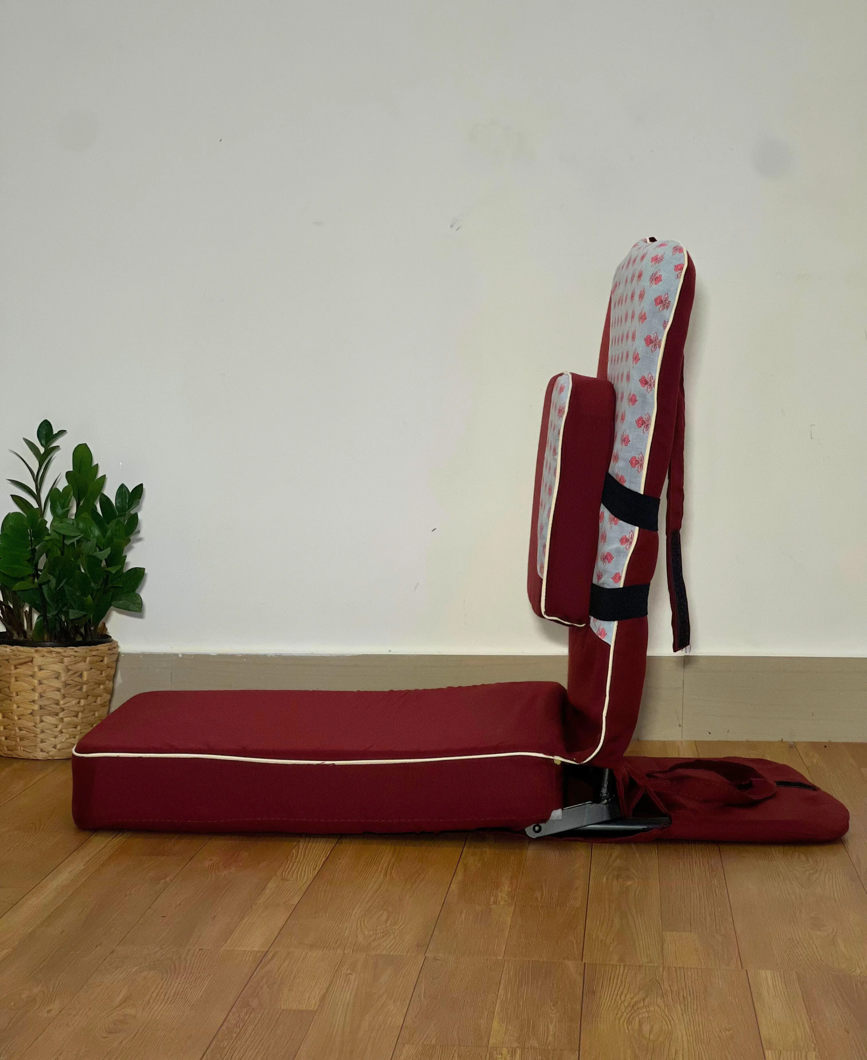 MEDITATION CHAIR WITH CUSHION FOLDABLE LIGHTWEIGHT PORTABLE BACK SUPPORT