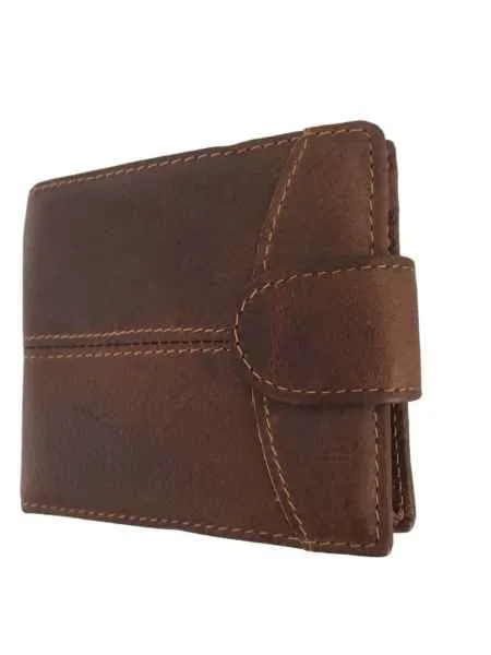 Men's Genuine Leather Bi Fold Wallet