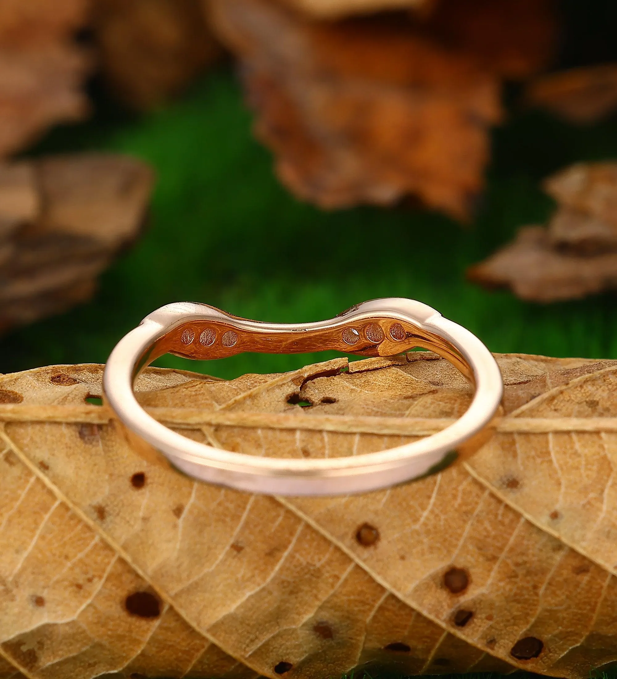 Minimalist Wedding Band Cluster Moissanite Stacking Ring Antique Bridal Wedding Ring Women