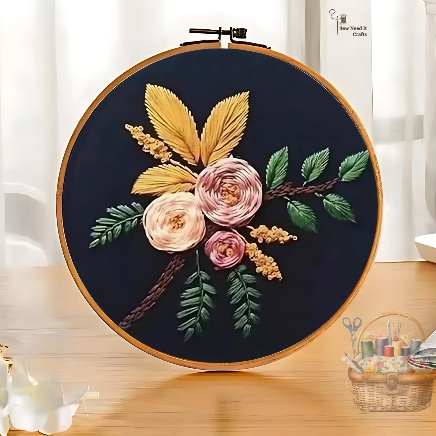 Modern 3D Floral Embroidery Set 3