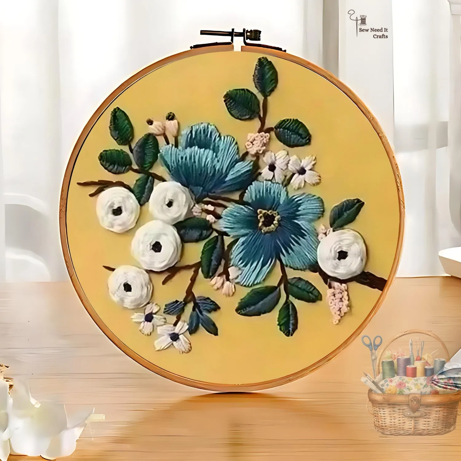 Modern 3D Floral Embroidery Set 3