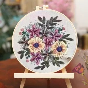 Modern 3D Floral Embroidery Set 4