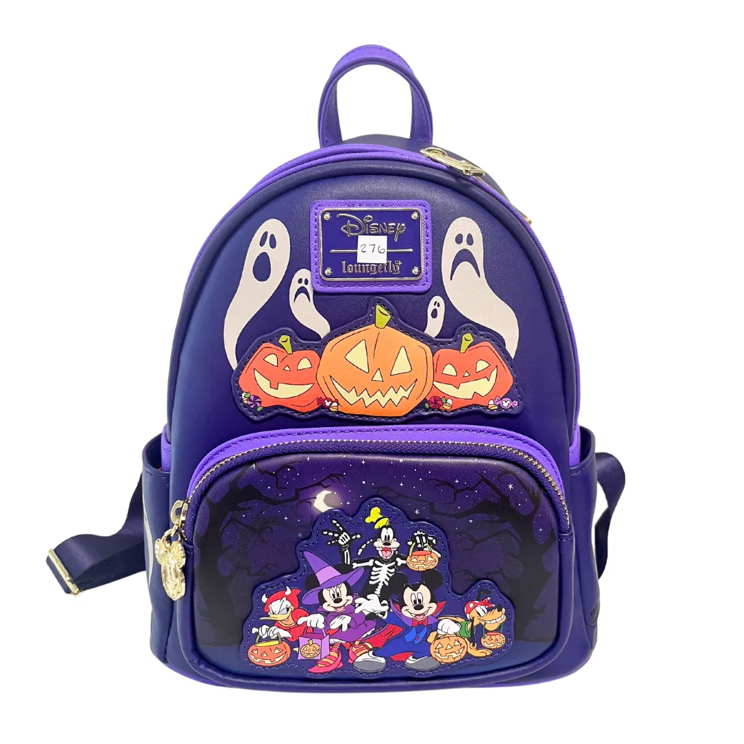 Modern Pinup Exclusive Loungefly Disney Mickey and Friends Halloween Mini Backpack DEFECTIVE #276
