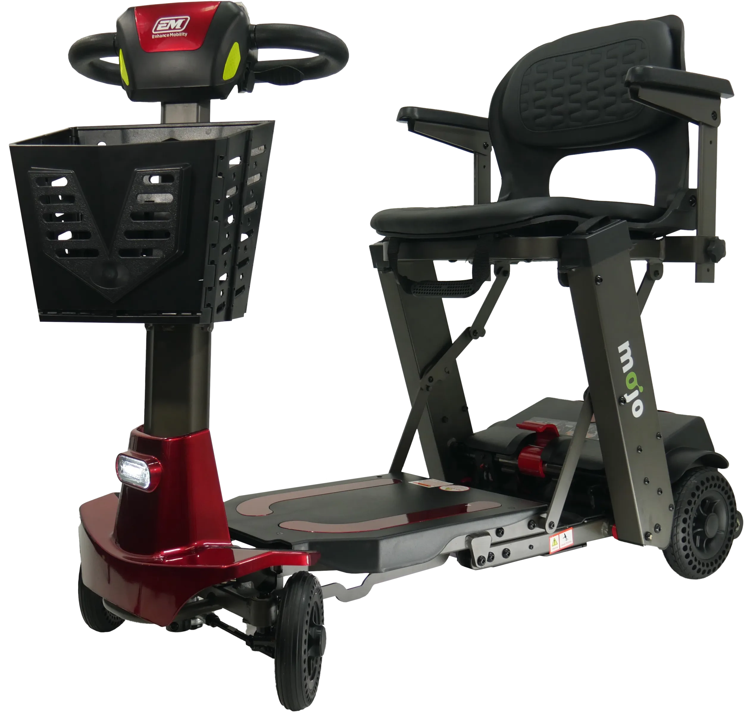 Mojo Manual Folding 4-Wheel Mobility Scooter - from DT Scooters