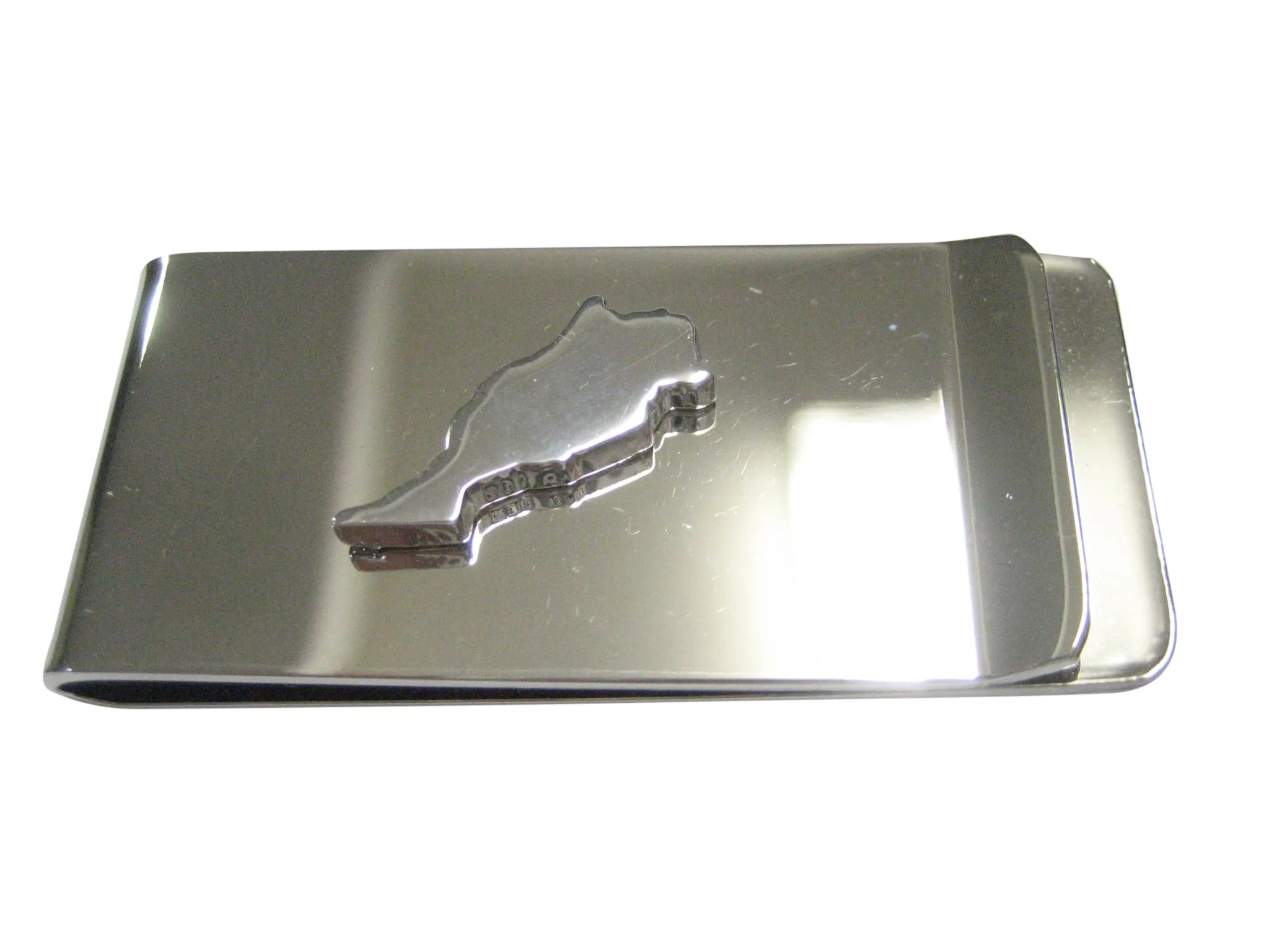 Morocco Map Shape Money Clip