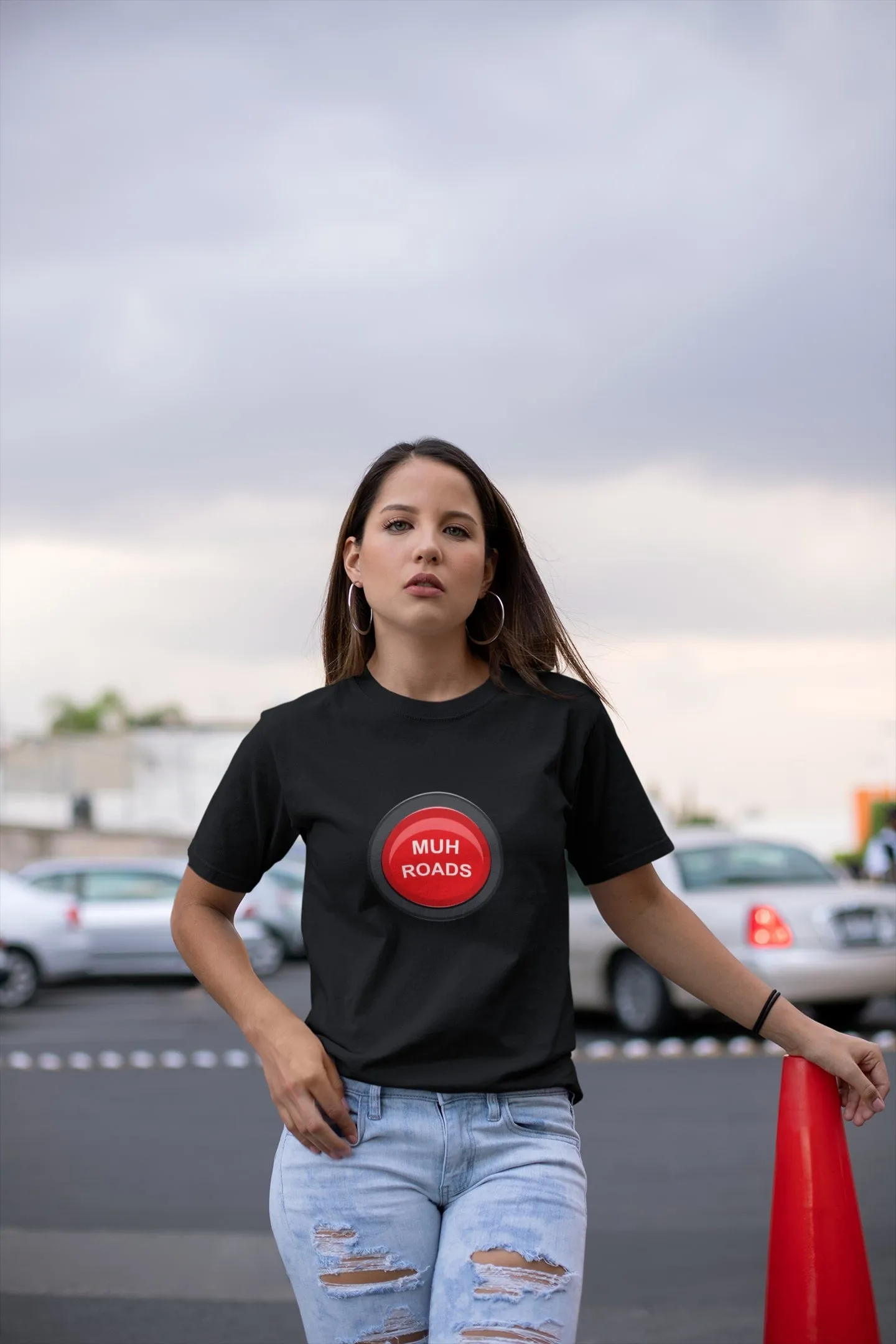 Muh Roads Button Economy T Shirt