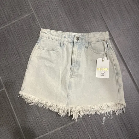 Mumu Denim Skort