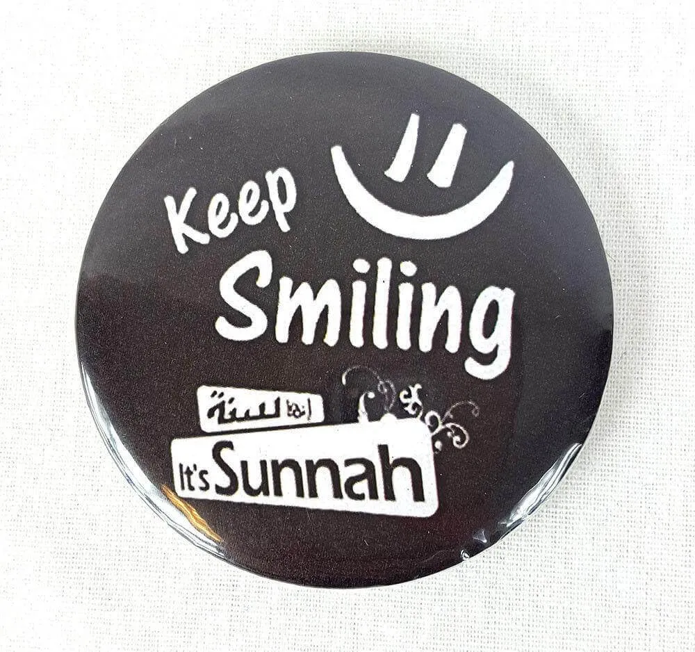 Muslim BADGE BUTTON PIN "Eid Mubarak" (Big Size 2.25inch/58mm) ISLAM GIFT