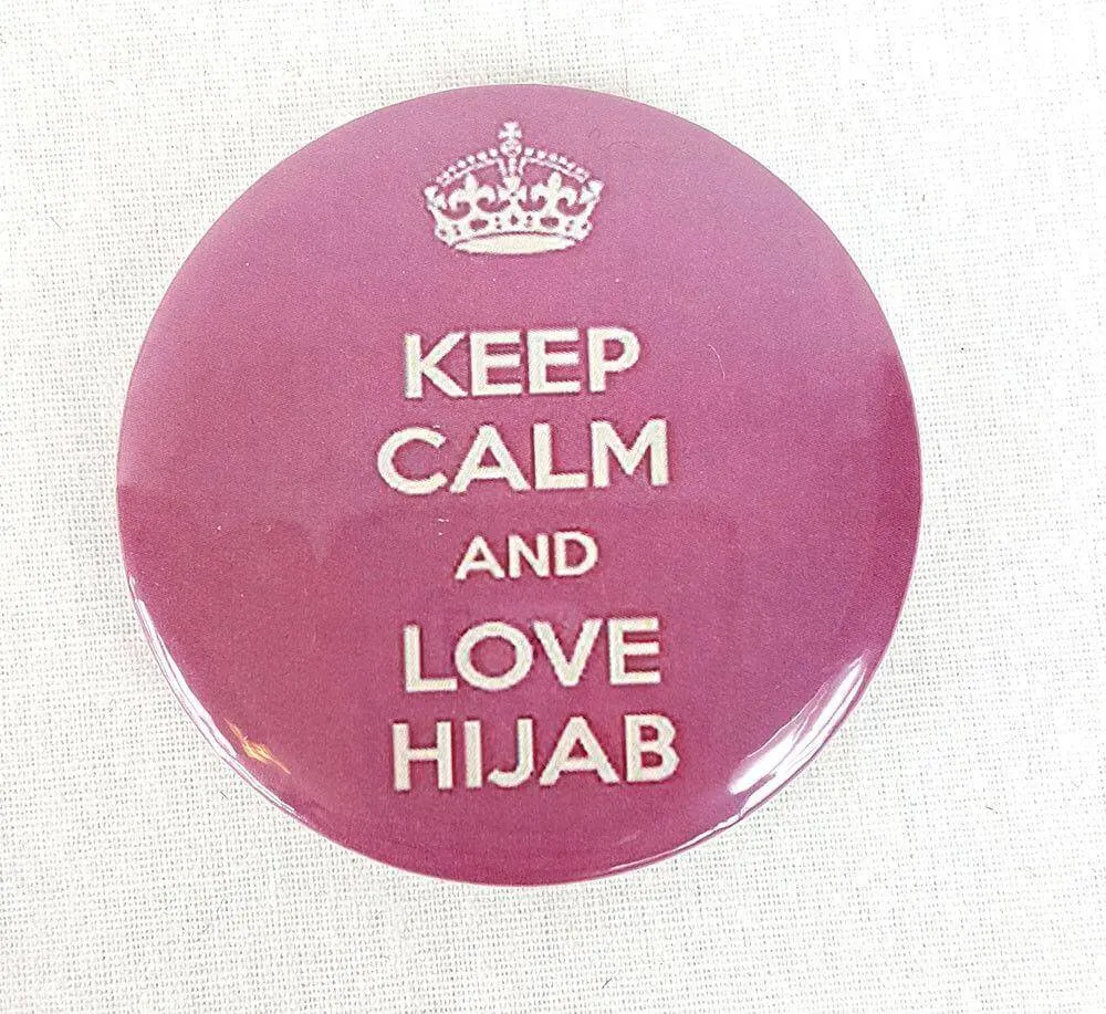 Muslim BADGE BUTTON PIN "Eid Mubarak" (Big Size 2.25inch/58mm) ISLAM GIFT