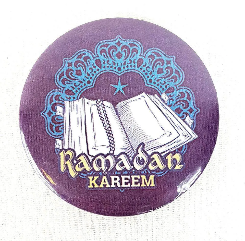 Muslim BADGE BUTTON PIN "Eid Mubarak" (Big Size 2.25inch/58mm) ISLAM GIFT