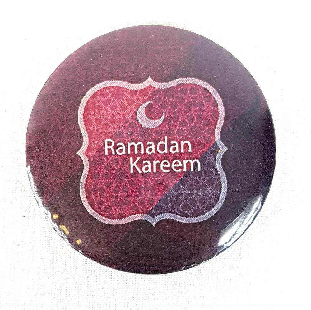Muslim BADGE BUTTON PIN "Eid Mubarak" (Big Size 2.25inch/58mm) ISLAM GIFT