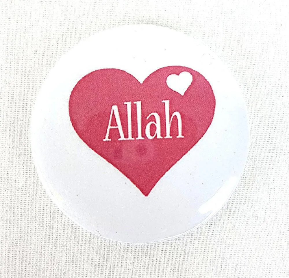 Muslim BADGE BUTTON PIN "Eid Mubarak" (Big Size 2.25inch/58mm) ISLAM GIFT