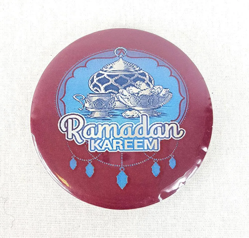 Muslim BADGE BUTTON PIN "Eid Mubarak" (Big Size 2.25inch/58mm) ISLAM GIFT