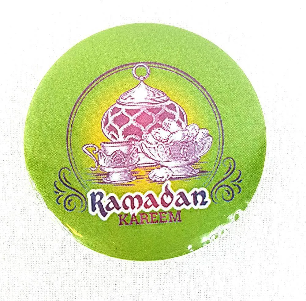 Muslim BADGE BUTTON PIN "Eid Mubarak" (Big Size 2.25inch/58mm) ISLAM GIFT