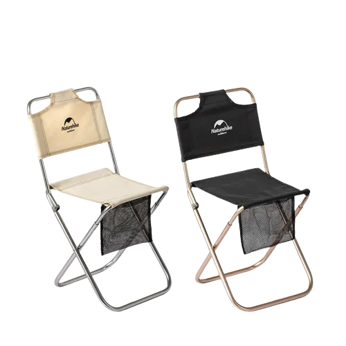 Naturehike MZ01 Foldable stools with back - Black
