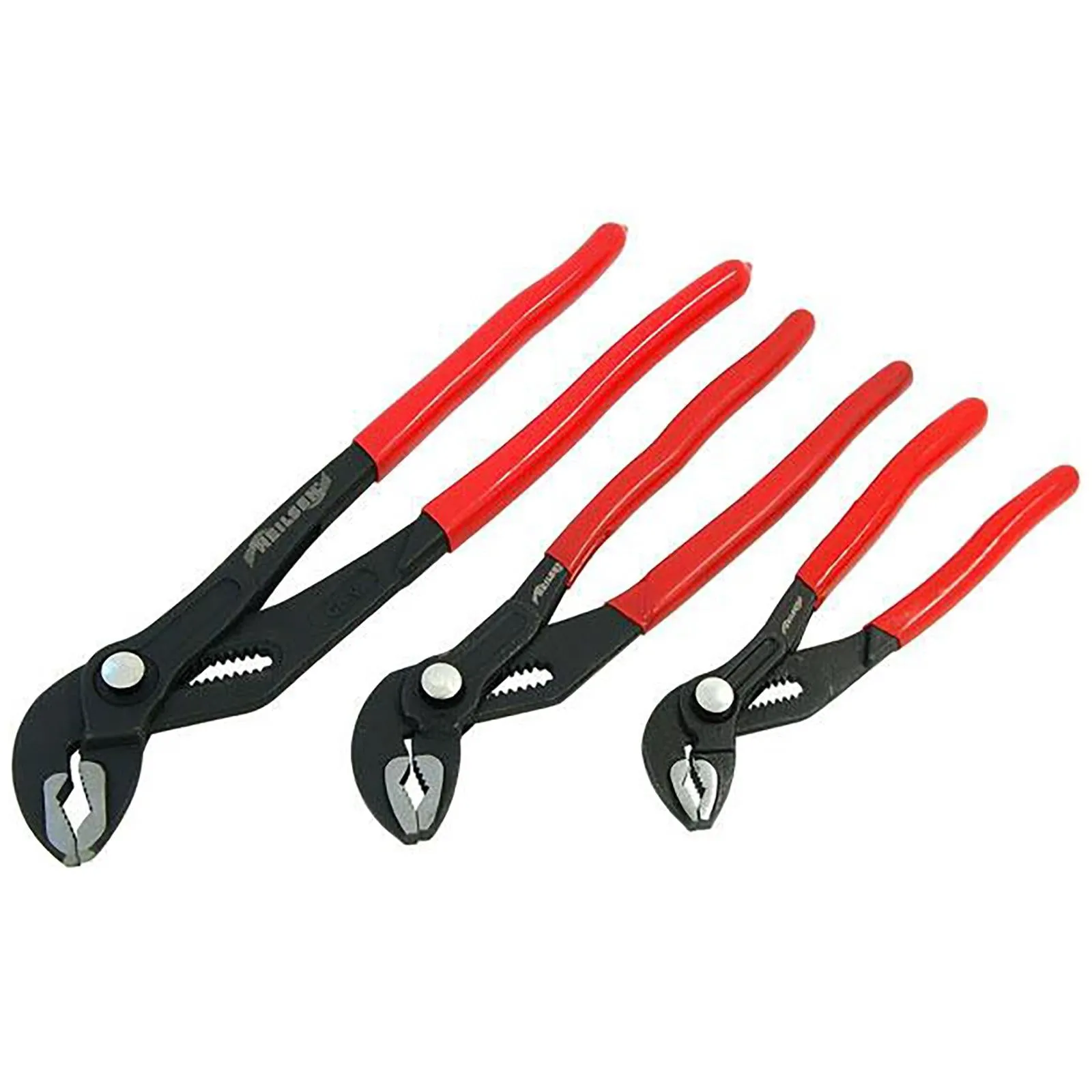 Neilsen Water Pump Pliers Set Locking Slip Joint Wrench Plumbers Soft Grips