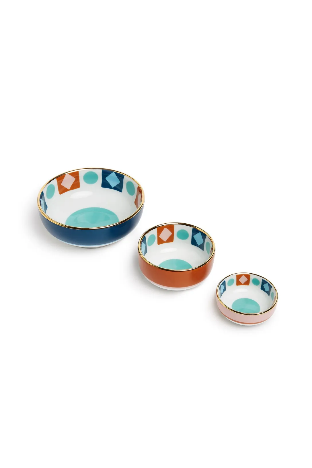 Nesting Bowls Set | Diamond Dots