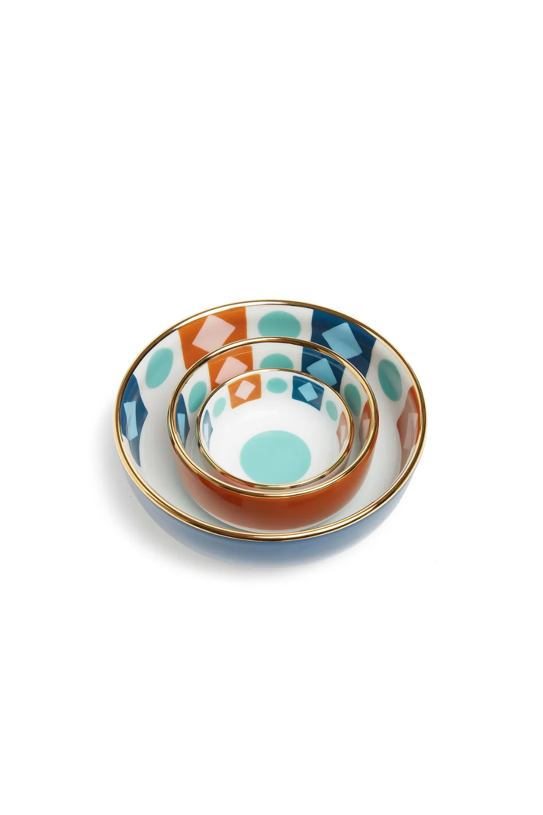 Nesting Bowls Set | Diamond Dots