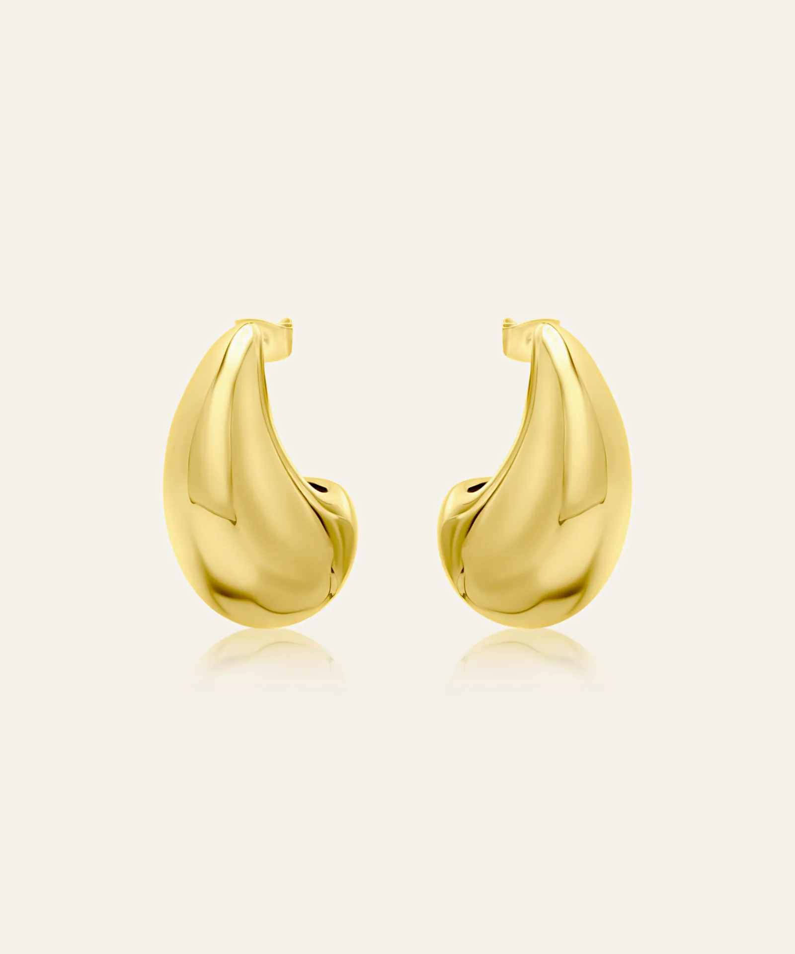 Nina Gold Teardrop Earrings