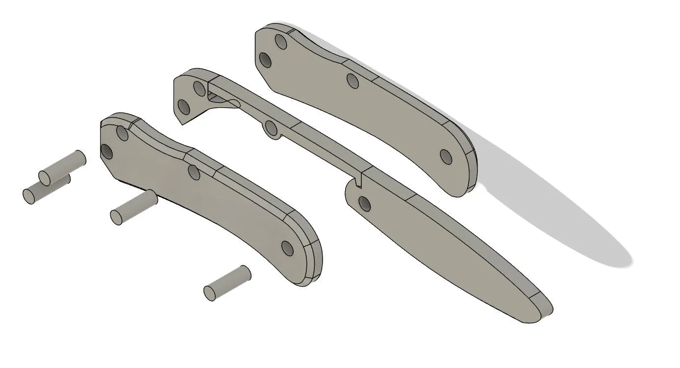 Niños Knife Kit - Plastic Toy Knife - Printed PLA