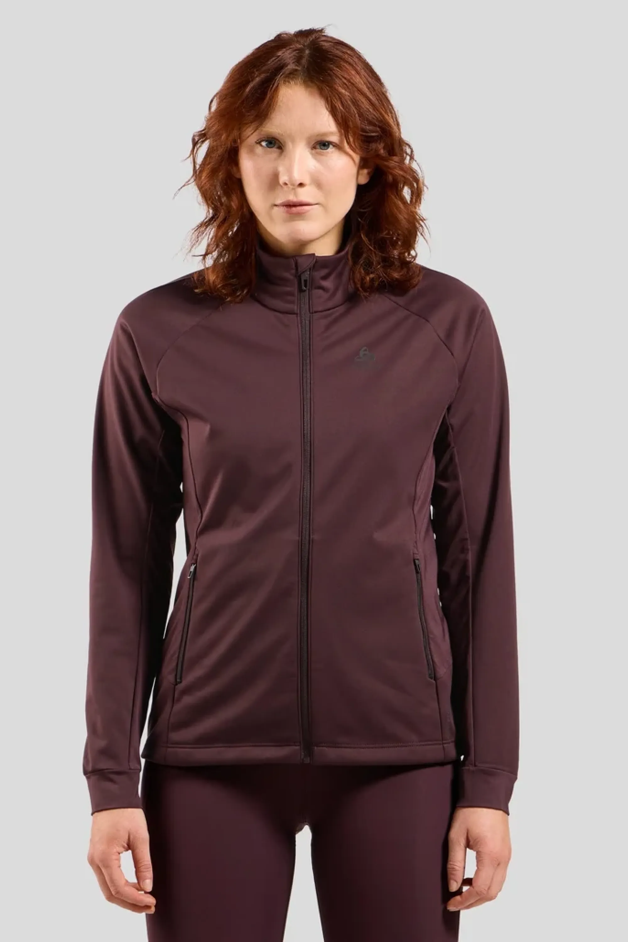 Odlo Jacket BRENSHOLMEN, Fudge, Women