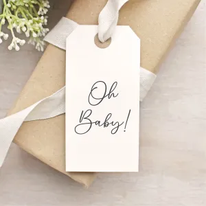 Oh Baby New Baby Shower Rubber Stamp
