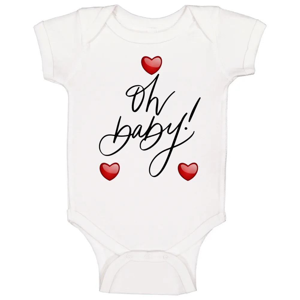 Oh Baby! - White Or Pink - Baby Bodysuit!