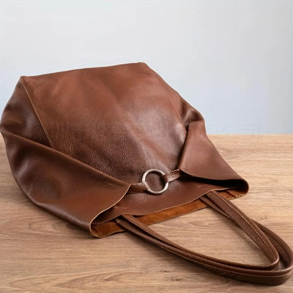 Olivia | Retro Softness Large Capacity Tote Bag