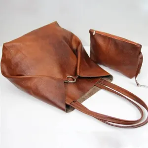 Olivia | Retro Softness Large Capacity Tote Bag