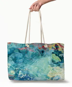 Oversized Tote, Cool Cucumber