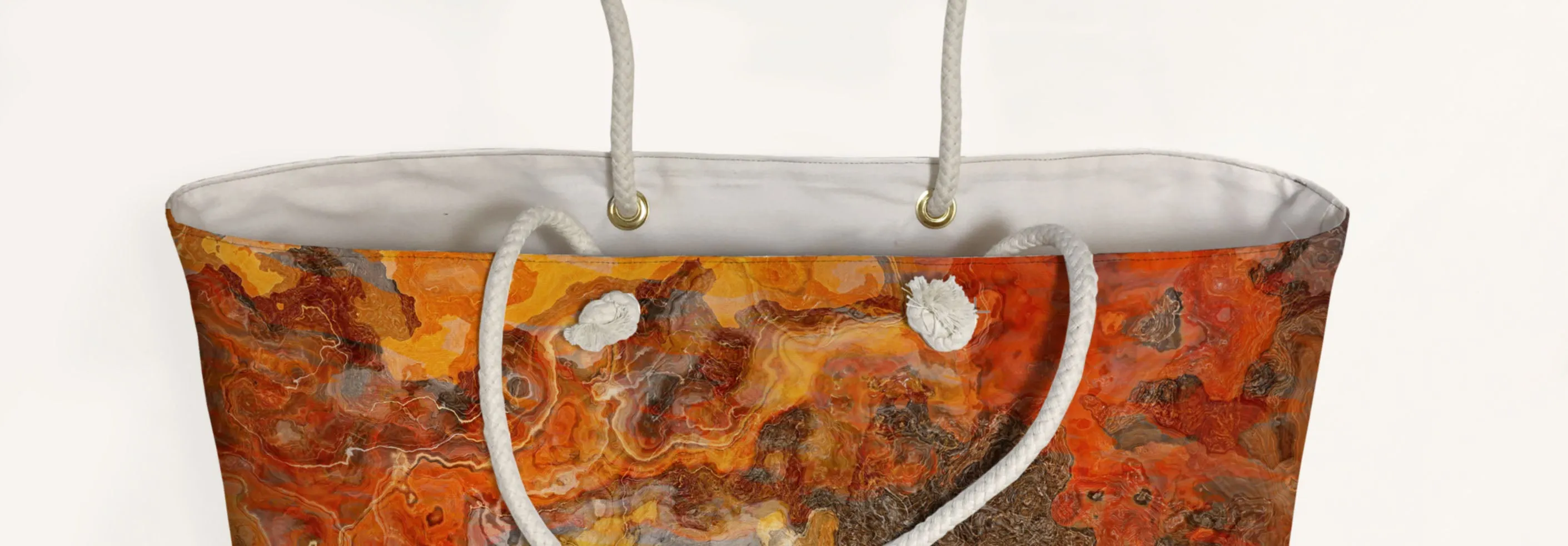 Oversized Tote, Lava Flow